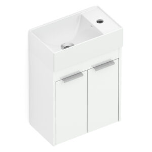 KIT GABINETE SAVEIRO 2 PORTAS 40X22 COM LAVATÓRIO INTEGRADO